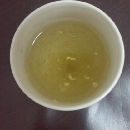 今日は雨で肌寒かったから生姜入り緑茶美味しく飲んで体温まりました～＾＾
ご馳走様でした～♪
